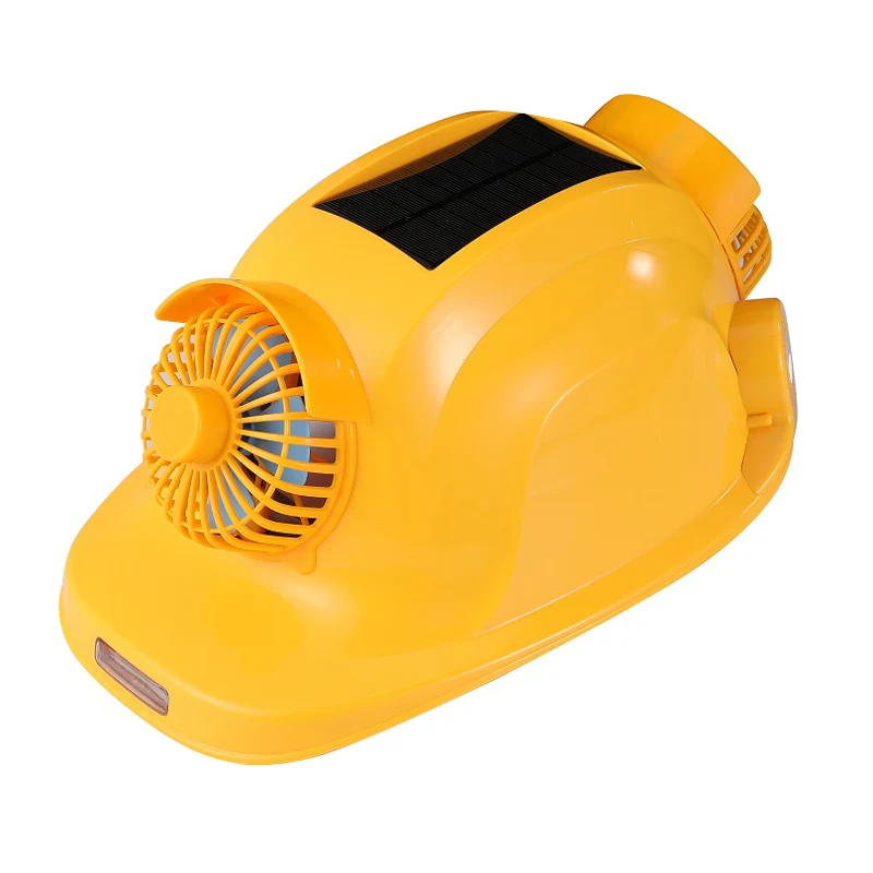 Capacete com ventilador solar