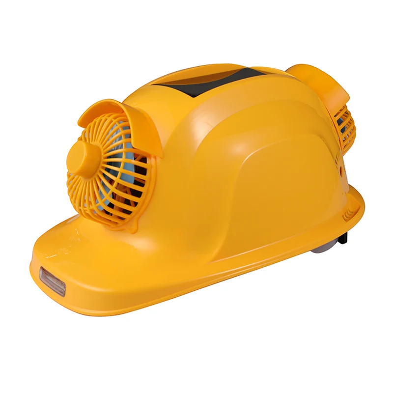 Capacete movido a energia solar